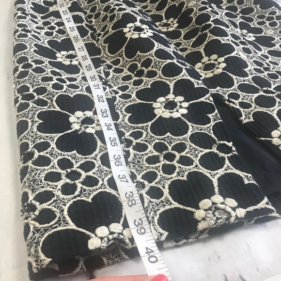 LAFAYETTE 148 BLUE WOMENS 10 LACE FLORAL DRESS - Picture 7 of 8